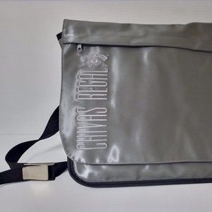 CHIVAS REGAL Gray Leather (type) Messenger Laptop BAG  Unisex sheen quality